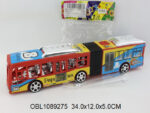 Машина яркая инерц. автобус с гармошкой, Арт.XY899-66E