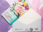 Конверт для денег "С Днем Рождения !" букет 16,5*8 см 4599530