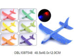 Самолет пенопласт 45 см  цвета разные 50 шт/уп В3303