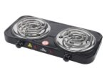 Плита электрическая 2-конф. Черная Добрыня спираль DO-2207B
