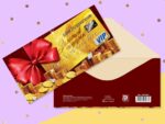 Конверт для денег "С Днем Рождения" золотые шары, 16,5х8см   2493293