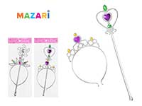 Набор для девочек ELSA ( волш. палочка, корона ) ассорти 5 дизайнов 24 шт/уп М-4316