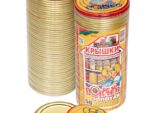 ***Крышка металл " Полинка" Золотая 50 шт/скл 600 шт/уп Спец Цена !!!