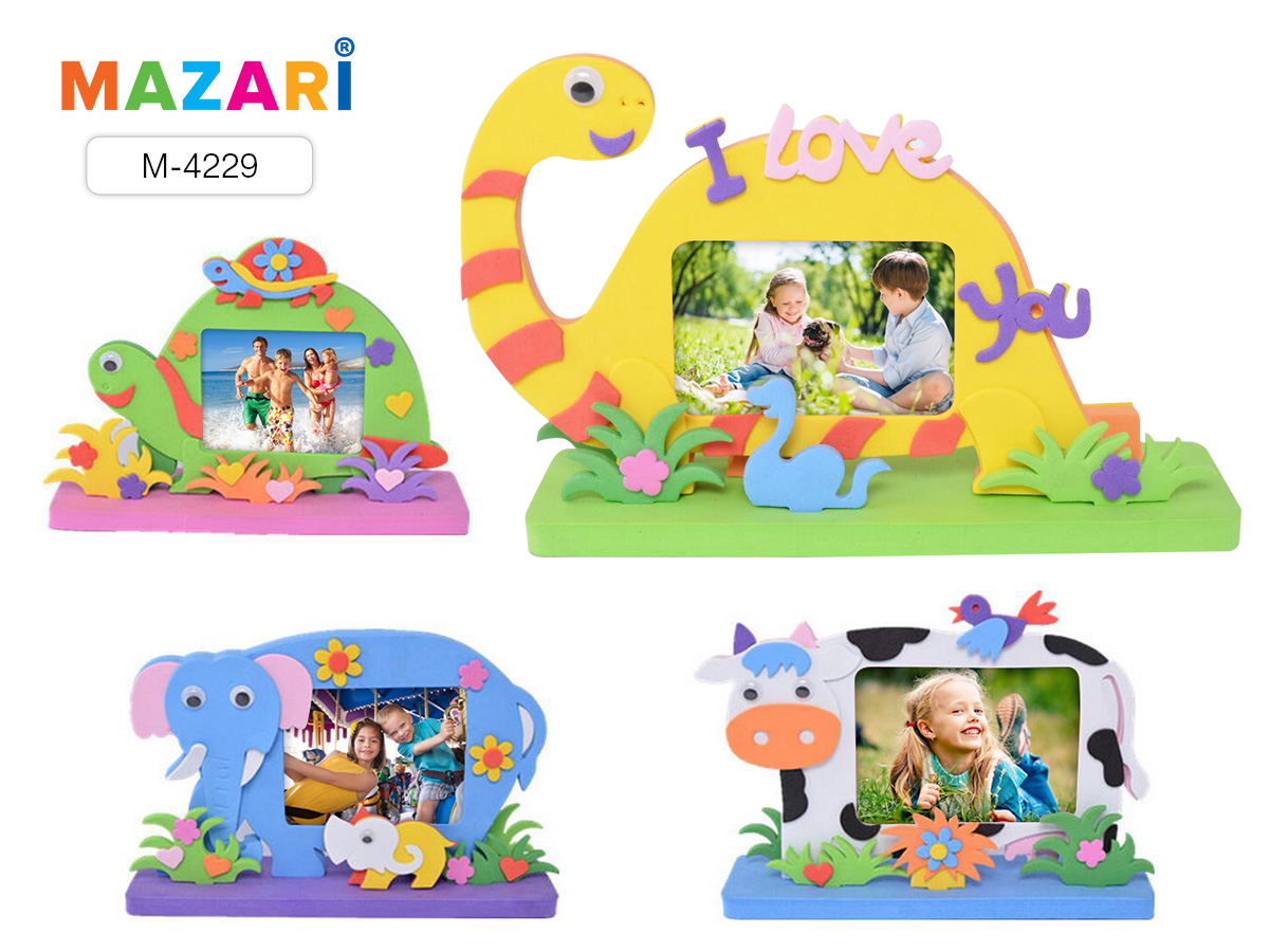 Набор для творчества из EVA «Фоторамка на прямоугольной подставке» 12 шт/уп М-4229