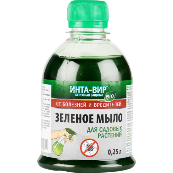 Зеленое мыло Инта вир 250 мл ( в бутылке ) 25 шт/уп
