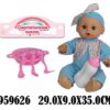 Кукла Пупс с музыкой и аксессуарами 3 вида пакет 29*18*9.5 см HX326-23PVC/22/25/133408 — изображение 2