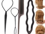 Петля для волос 2шт+заколка и расческа ВТ4210 12шт/уп