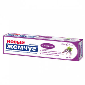 Новый Жемчуг з/паста 100 мл. с шалфеем 40 шт/уп
