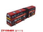 Автобус 2 этажа с гармошкой  инерц. в/п 36*11*8 см ZY199409