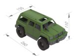 Джип "Патруль" 11 x 26 x 13.5 cm Арт. 215 СтроМ