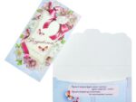 Конверт для денег "Поздравляем!" цветы, розовый бант 16,5 × 8 см  6913231