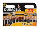 Батарейки Дюрасел Пальч. Байсик 12 шт/скл 144  шт/кор