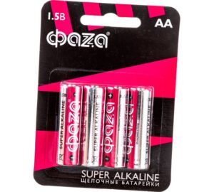 Батарейки ФАЗА Alkaline R06 пальчиковая 2 ск 40 шт/кор