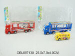 Набор машина инерц. перевозчик+автобус 2 цвета 25 с м Арт. 2018-2