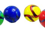 Мяч футбольный размер 5+сетка+иголка 4 цвета 275 г камера PU QQ-11