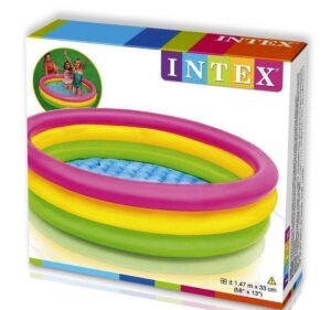 Бассейн надувной от 1-3 лет 3 кольца 61*22 см 10 шт/уп INTEX