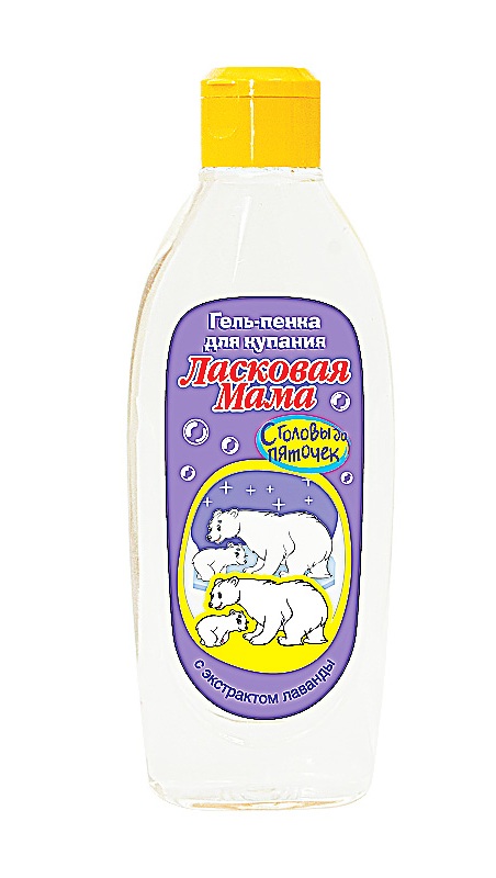 Гель-пенка д/купания Ласковая мама Лаванда 250 мл 12 шт/уп арт. 112214