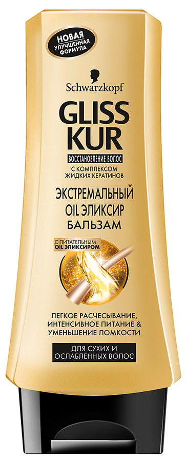 Глисс Кур Бальзам "Экстр Oli Эликсир " 200 мл. 12 шт/уп