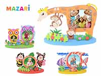 Набор для творчества из EVA «Фоторамка на овальной подставке» 12 шт/уп М-4223