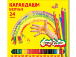 Карандаши цветные Каляка Маляка  24 цветов 6 шт/уп