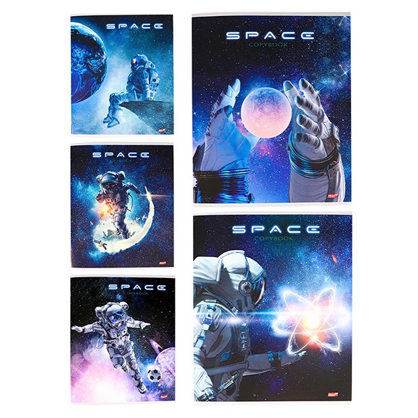 Тетрадь 48 л клетка Бескрайний космос 5 диз. А 5 80 шт/уп ПРОФ-ПРЕСС_PROFIT 48-6078