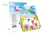 Бумага цветная 8 л. 8 цв. Односторонняя (мелов. обложка,бумага 42 г/м) 50 шт/уп М-2160