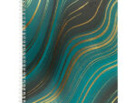 Тетрадь А4 96л клетка/гребень фольг. "Абстракция" бирюза 960721