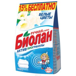 Биолан ручной 900 гр. Белые цветы 12 шт/уп