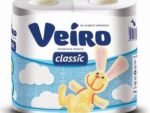 Бумага Туалетная Вееро Классик 4-шт двухсл. белая 12 шт/уп 5с24