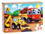 Пазл 54 эл. "Машины на стройке" МИКС 7548954