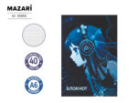 Блокнот А6 40 л спираль Аниме девушка в наушниках  клетка 50 шт/уп М-16958