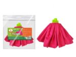Насадка для швабры "Умничка" Юбка фуксия (Микрофибра) 50 шт/уп М-120/С