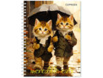 Тетрадь 48 л клетка спираль Рыжие котята А 5 80 шт/уп  С0245-126