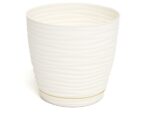 Горшок цветочный Лиана 6 л ( белый )  10 шт/уп