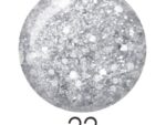 Лак для ногтей 8 мл №022 (прозр. с серебр. крупн. блест)  Cool Beauty 24 шт/уп арт. 011