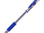 Ручка гелевая синяя ATTOMEX 05/130 мм прозр корп с резин. грип 36 шт/уп 5051306