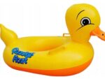 Круг надувной для плавания Уточка  с отверст. для ног  80*60 10 шт/уп