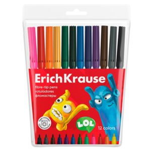 Фломастеры Jolly Friends 12 цветов 24 шт/уп ERICH KRAUSE 61831