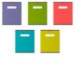 Тетрадь 48 л клетка Unicolor Bright 5 диз ( 5 шт ) 100 шт/уп ERICH KRAUSE 54237