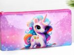 Косметичка-пенал Единорог, 20,5*0,5*9,5см, на молнии, розовый, 10650864