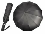 Зонт муж. полуавтомат в 3 сложения Черный Голландия 1088