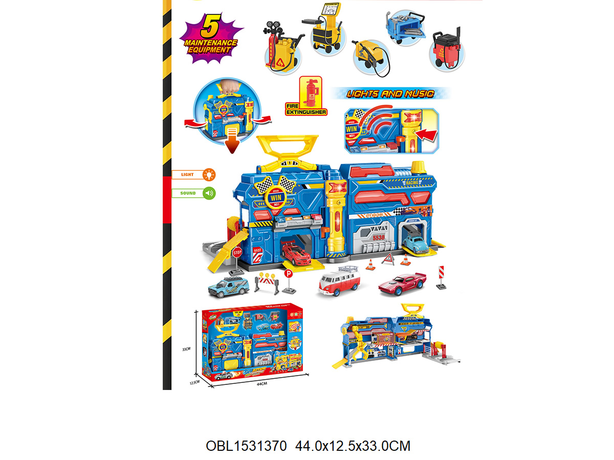 Паркинг техсервис -чемодан со светом и музыкой № SK-599SB / Код 148493