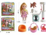 Кукла с аксессуарами и питомцем набор 2 вида микс № 862-19 / Код 153201