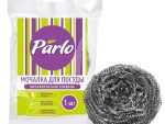 PARLO металлическая мочалка д/посуды СПИРАЛЬ, 1шт 60шт/уп С0006547