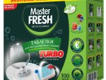 Таблетки Мастер Фреш для п/м машины TURBO 9в1 100 шт 10 шт/уп Трехслойные 7922