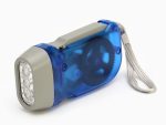 Фонарь ручной аккумуляторный, 1 Вт, 300 мАч, LED, динамо зарядка, 9341624
