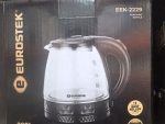 Чайник электрич. Eurostek  1,2 л 1.5кВТ корпус стеклянный с подсветкой EEK-2200