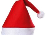 Шапка -колпак Деда мороза, красный 60шт/уп