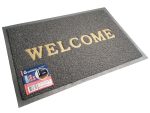 Коврик придверный из ПВХ 50*70см*8 мм Welcome серый 20 шт/уп 50701