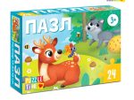 Пазл 24 эл. "Лесные жители" 40 шт/уп 7005853